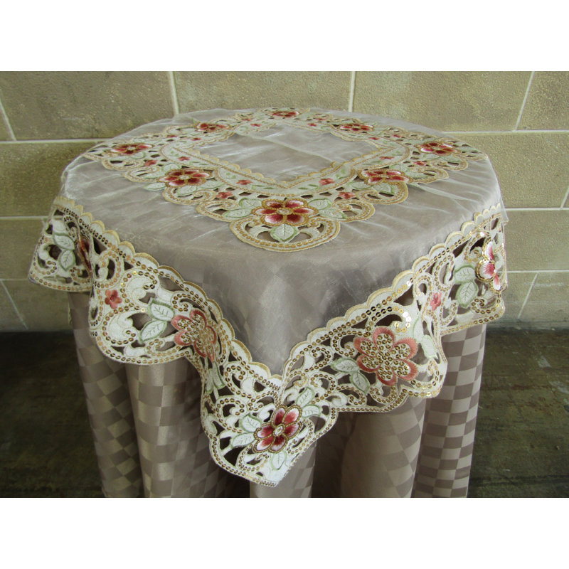 Nappe carrée à motif géométrique Casas