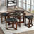 Coffee Table with 4 Stools