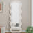 Flannel Full Length Wave Floor Mirror With Stand