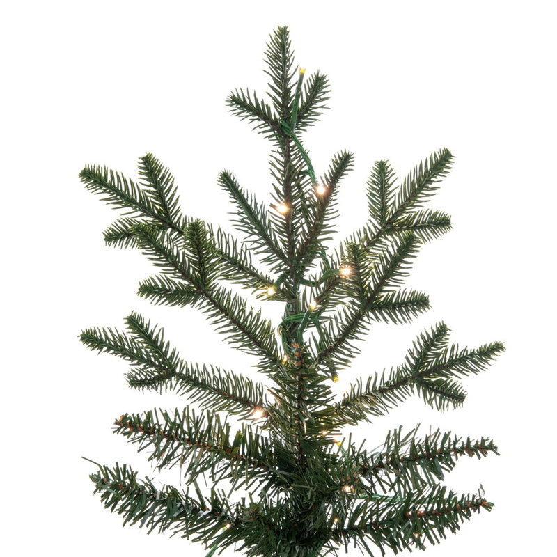 Kamas Fraiser Fir Artificial Christmas Tree with Warm White Low Voltage 3Mm LED Lights, 9' H