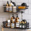 Suction Shower Caddy Stainless Steel Rustproof Suction Cup, 2 Pack for Shampoo Holder