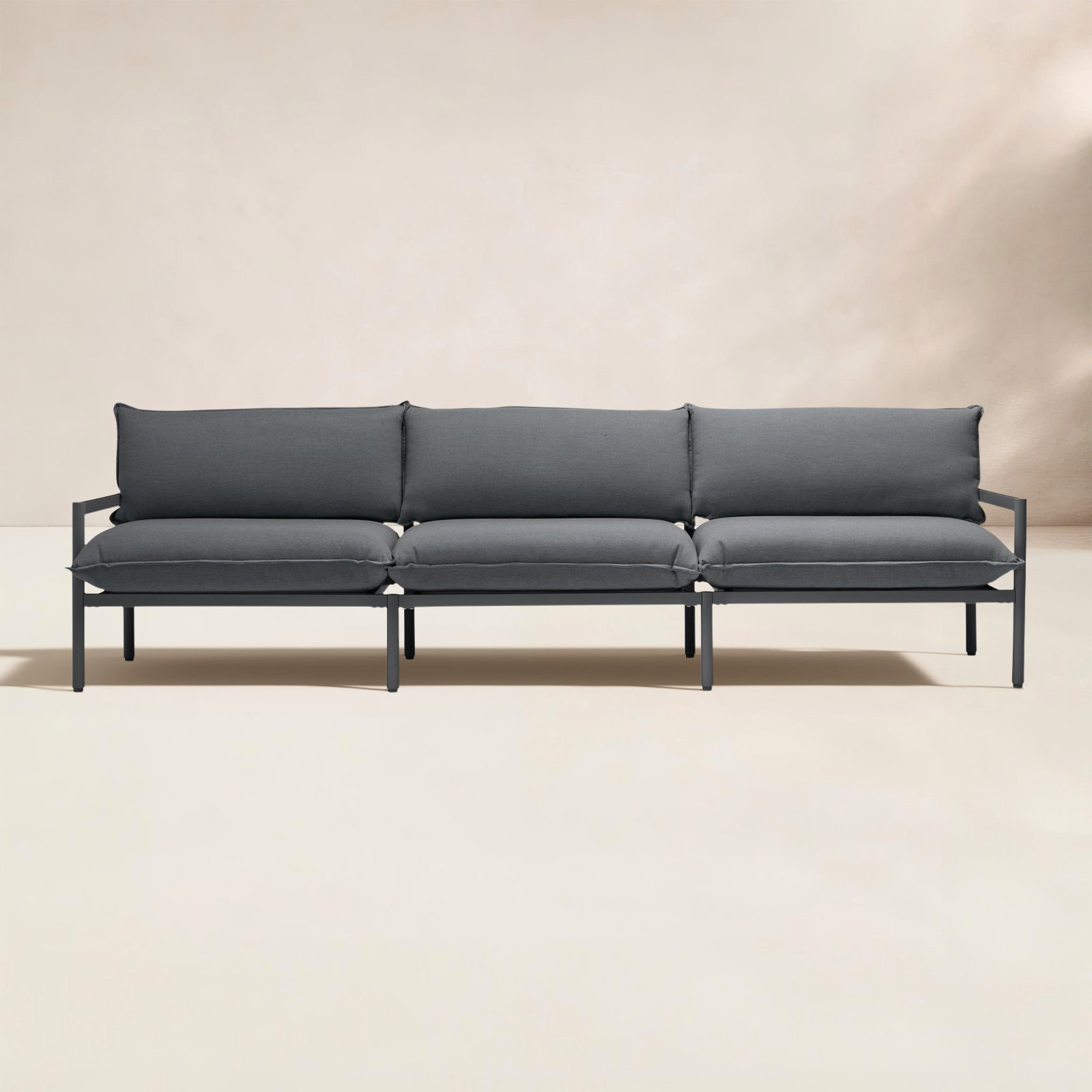 Terra 105" Sunbrella® Patio Sofa, Charcoal