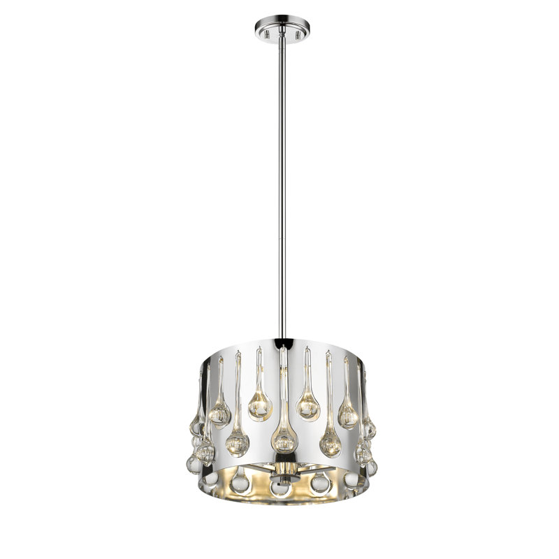Lustre tambour unique 3 lumières