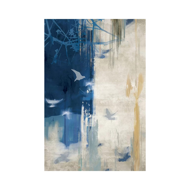 Unquiet Stone I by PI Galerie - Wrapped Canvas Painting, 20.32 cm H x 30.48 cm W