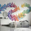 Papier peint blanc avec décoration murale géométrique amovible-1665571952-1665571956