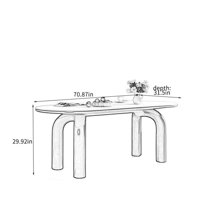 Resmondo, H 29,92 po x L 70,87 po x l 31,5 po