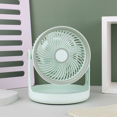Kbndieu Home Office Desktop  Desktop Fan with Three Speed Regulation Large Wind Power Silent Adjustment Wind Direction USB Fan