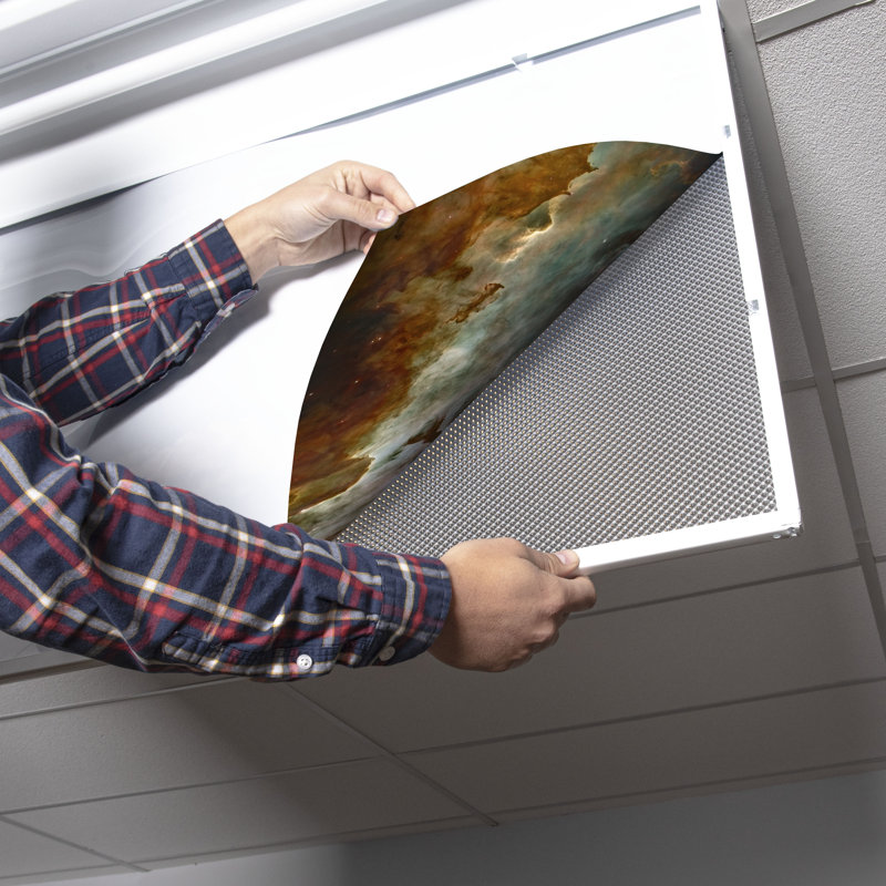 Astronomy Fluorescent Light Covers for Ceiling Lights - For 2x4 Light Fixture - by Octo Lights