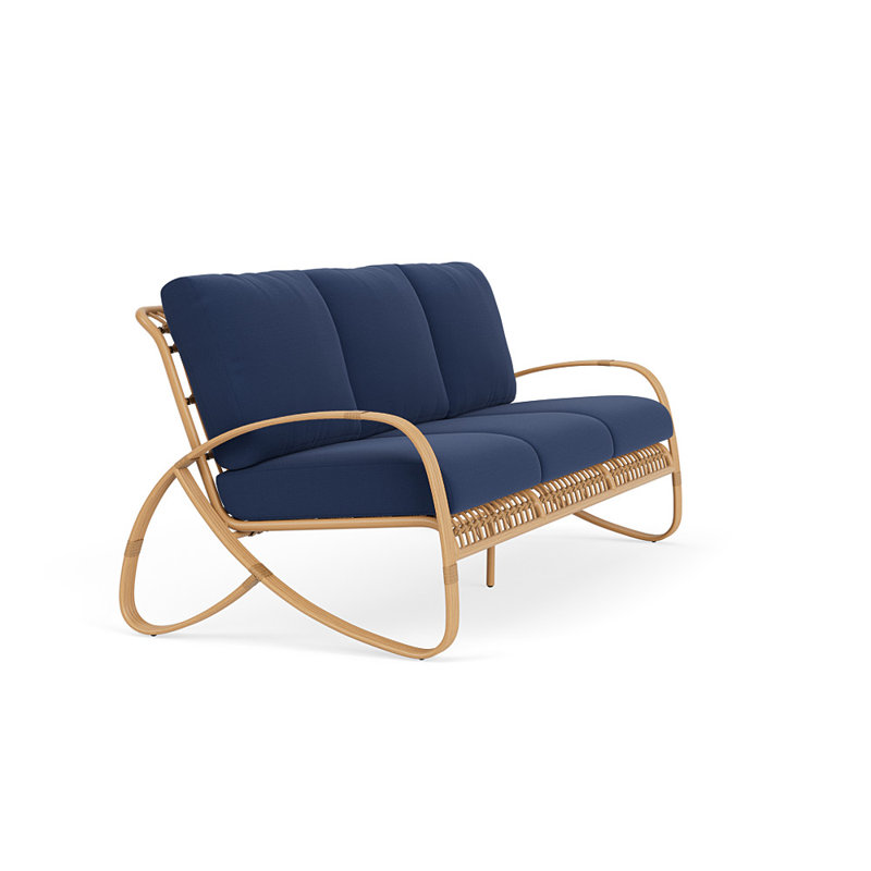 Riviera Outdoor 3 - Seat Patio Sofa, Beach Navy