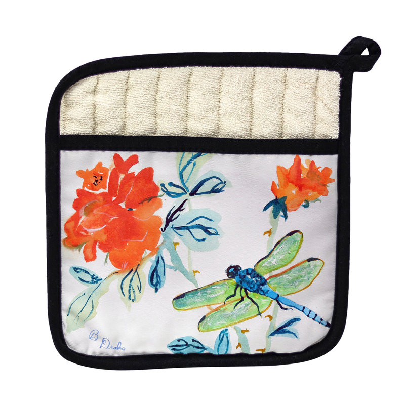Cuisinier poignée intérieure libellule et fleur betsy drake