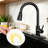Brushed Nickel Kitchen Faucet With Pull Down Sprayers-130062324