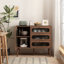 Armoire décorative avec 3 tiroirs et porte, armoire de rangement en bois avec tablettes, buffet