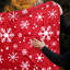 Jeté de Noël pour une élégante caravane d'hiver - Jeté flocon de neige rouge en microfibre de qualité supérieure, doux, moelleux, chaud et léger pour canapé, canapé, lit, 50 po x 60 po