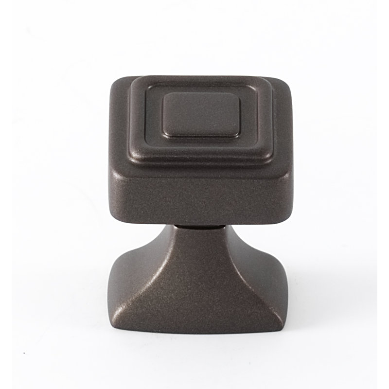 Square Knob, 1.25" H x 1" W x 1" D, Polished Chrome