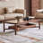 Minimalist Style Walnut Coffee Table-1409803990