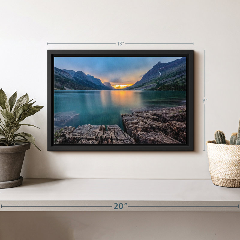 «St Mary Lake Montana», reproduction sur toile, H 9 po x l 13 po