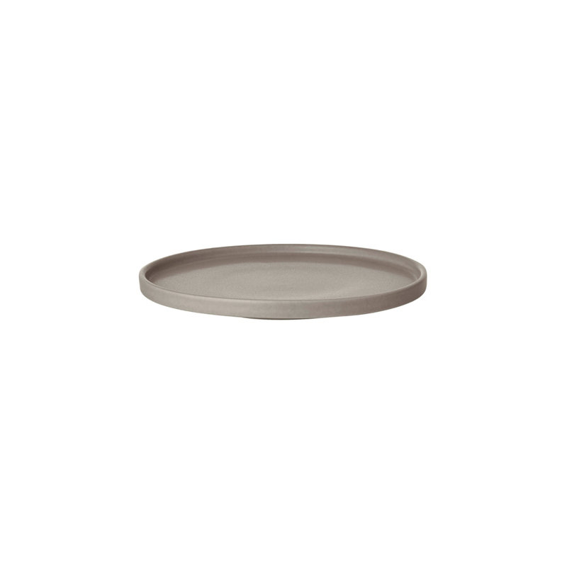 MAKOTO Japanese Style Stoneware Side Plate, Elephant Skin (grey)