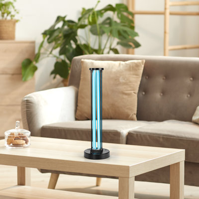 Lampe UV, lampe ultraviolette 110 W avec purificateur d'ozone, lampe UVC avec minuterie 3 vitesses 30/60/120 minutes et télécommande, pour une pièce jusqu'à 600 pieds carrés, lumières UVO pour le salon, la chambre à coucher, l'hôtel, l'école