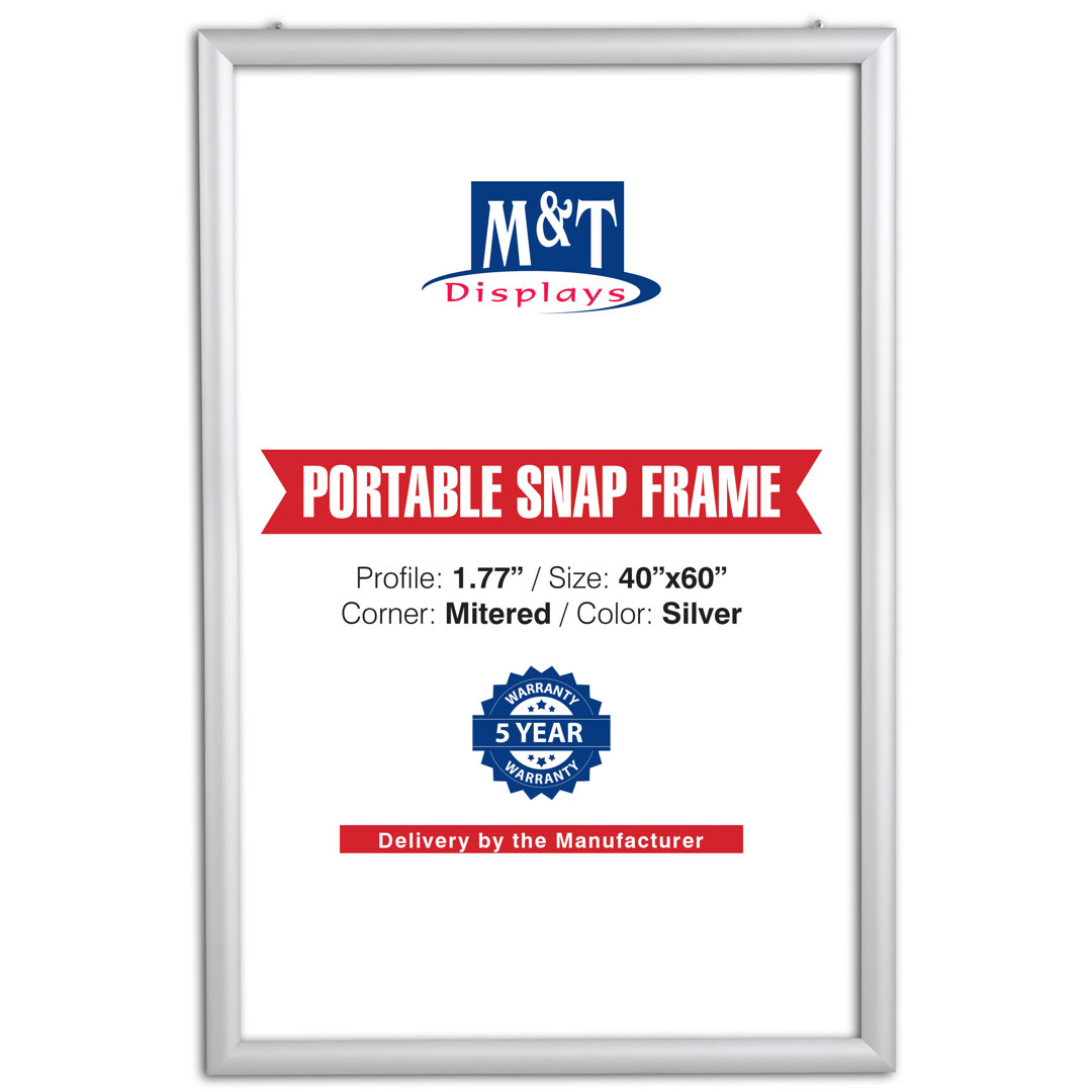 40" x 60" Metal Single Picture Frame in Black Latitude Run®