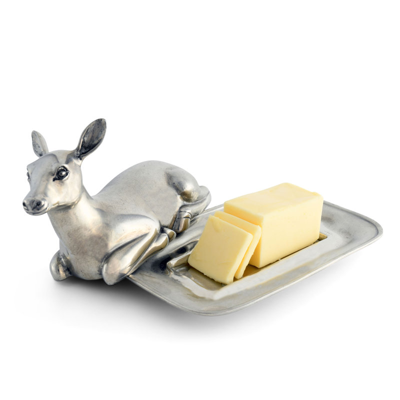 Lodge Pewter Butter Dish
