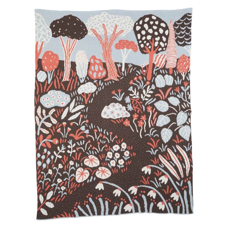 Garden Throw Blanket, Van Dyke Brown