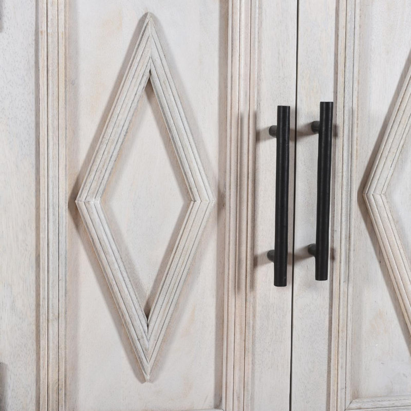 71'' W Solid Wood Sideboard, White