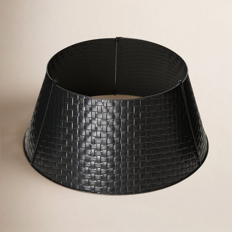 Collier d'arbre en métal tissé, Noir