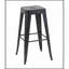 Tabouret à hauteur de comptoir de 30 pouces, ensemble de 2 tabourets de bar en métal sans dossier, non empilable, amovible et facile à assembler, conception peu encombrante pour îlot de cuisine / bar / café / salle à manger (noir mat)-619615424-619615428-619615432