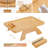 Couch Arm Tray,Bamboo Sofa Tray Table Clip on Side Table for Wide Couch