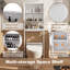 Armoire de rangement autoportante pour salle de bain Manimegla