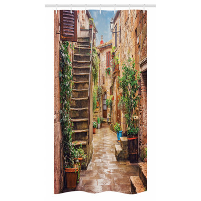 Italian Shower Curtain with Hooks Included