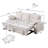 Ebern Designs 91inch Upholstered Pull Out Sleeper Sectional Sofa With Convertible Storage Chaise-667983468