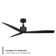 Spinster 60'' Smart Ceiling Fan with LED Light and Bluetooth Remote Control Included, Works With Alexa and iOS / Android App