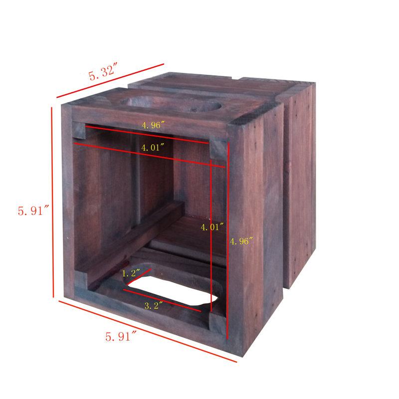 Millwood Pines® Vintage Wooden Small Box Crate Rustic Wall Display Nails Storage Craft Garage 24EAD9359AD8457D90F3DFB42AE25322