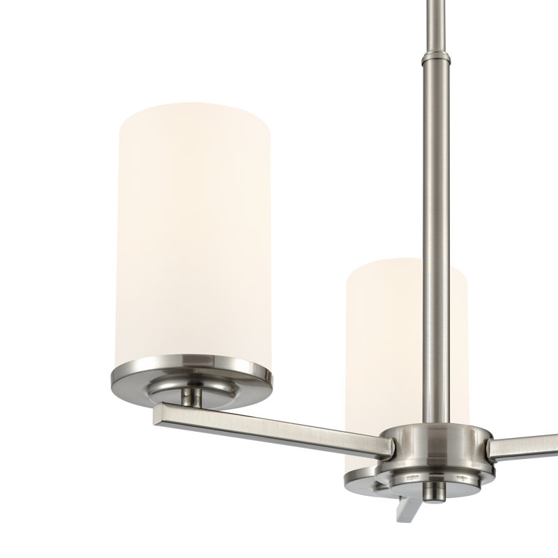 Verlana 19" 3-Light Chandelier - Brushed Nickel, Brushed Nickel