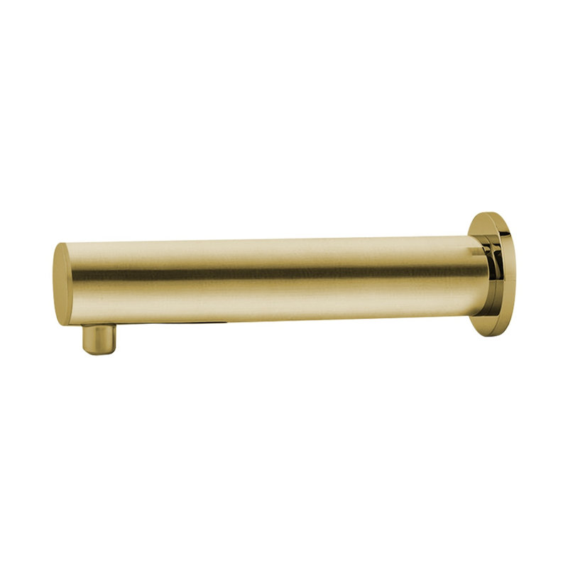Distributeur de savon mural Fontana, solution d'hygiène sans contact élégante, Or brossé