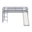 Lit mezzanine bas avec glissade, échelle, barrières de sécurité-294924944
