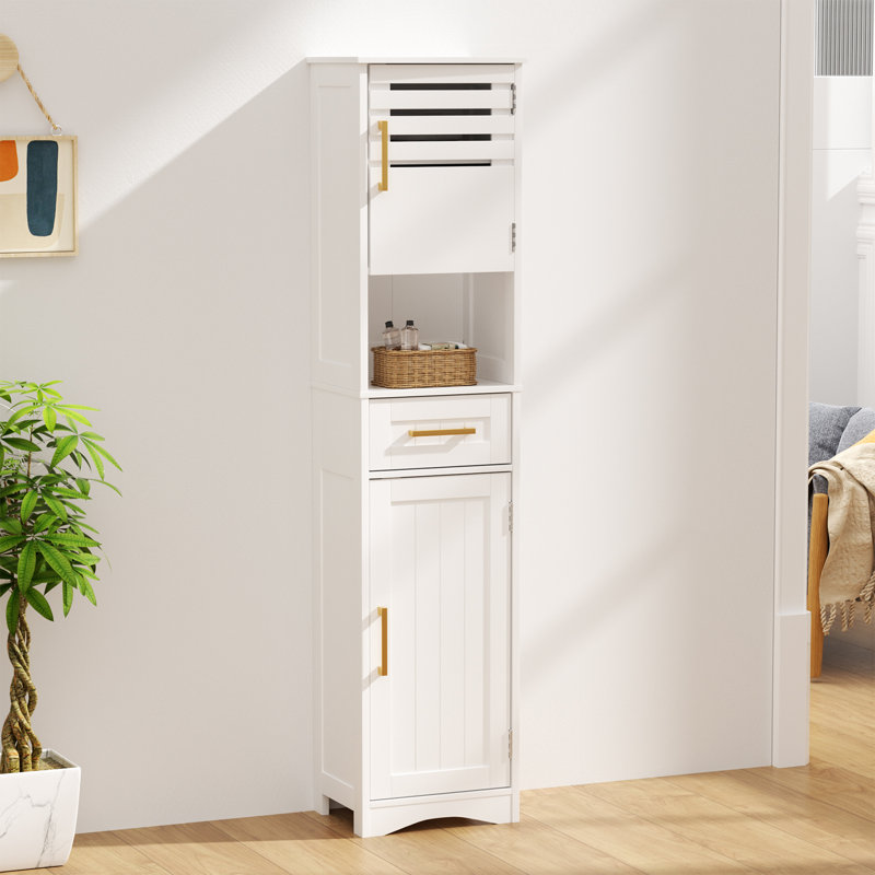 Grande armoire de rangement pour plancher de salle de bain