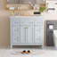 Meuble-lavabo simple 36 po avec plateau en bois manufacturé Trienette-1099340389