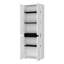 Garde-manger blanc avec 5 tablettes - deux armoires pour une organisation efficace Garde-manger à 5 tablettes avec rangement structuré