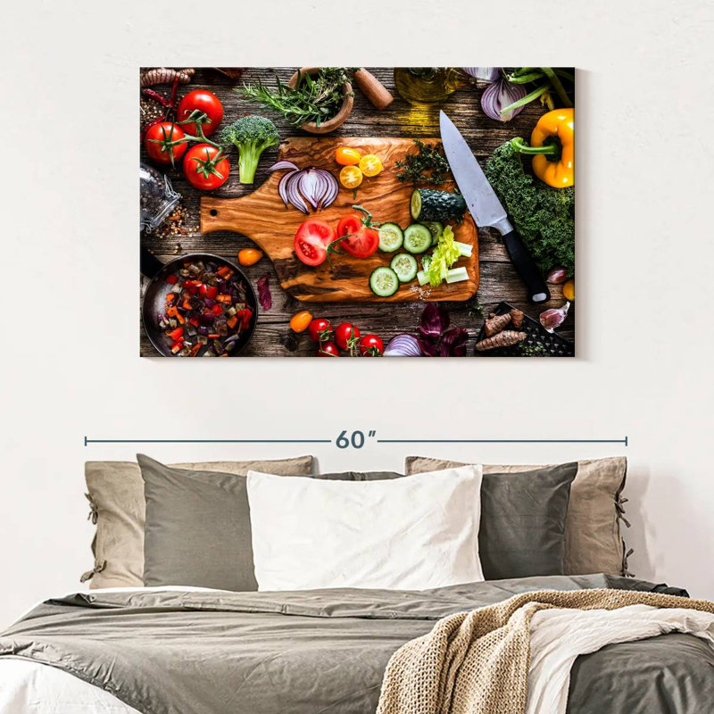 Yarlin Vegetable Fresh Ingredients, 32" H x 48" W