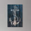 Nautical and Coastal Blue Rustic Anchor Nautical Watercrafts - impression d'art graphique-1645856398-1681031467
