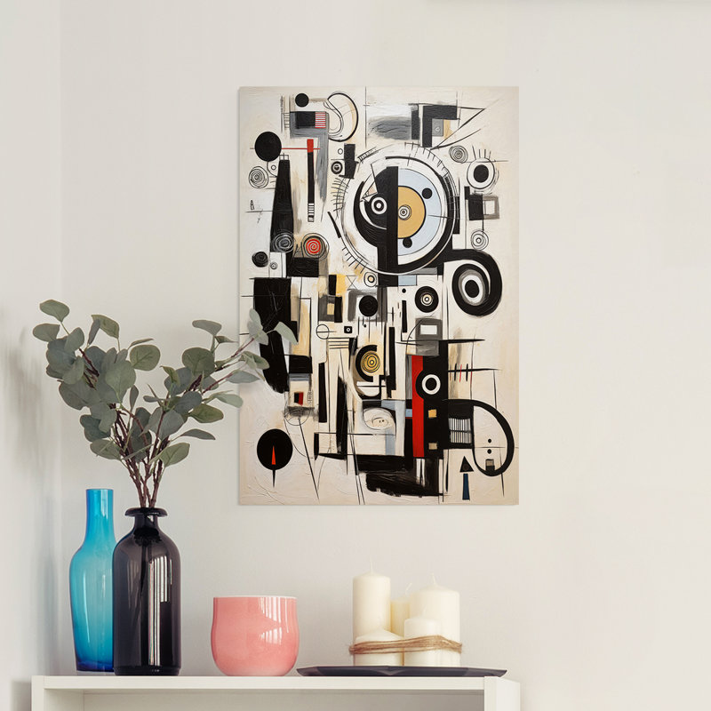 ABSTRACT Series CECLXVII - Impression sur toile seulement - NON-CADRE, H 18 po x l 12 po