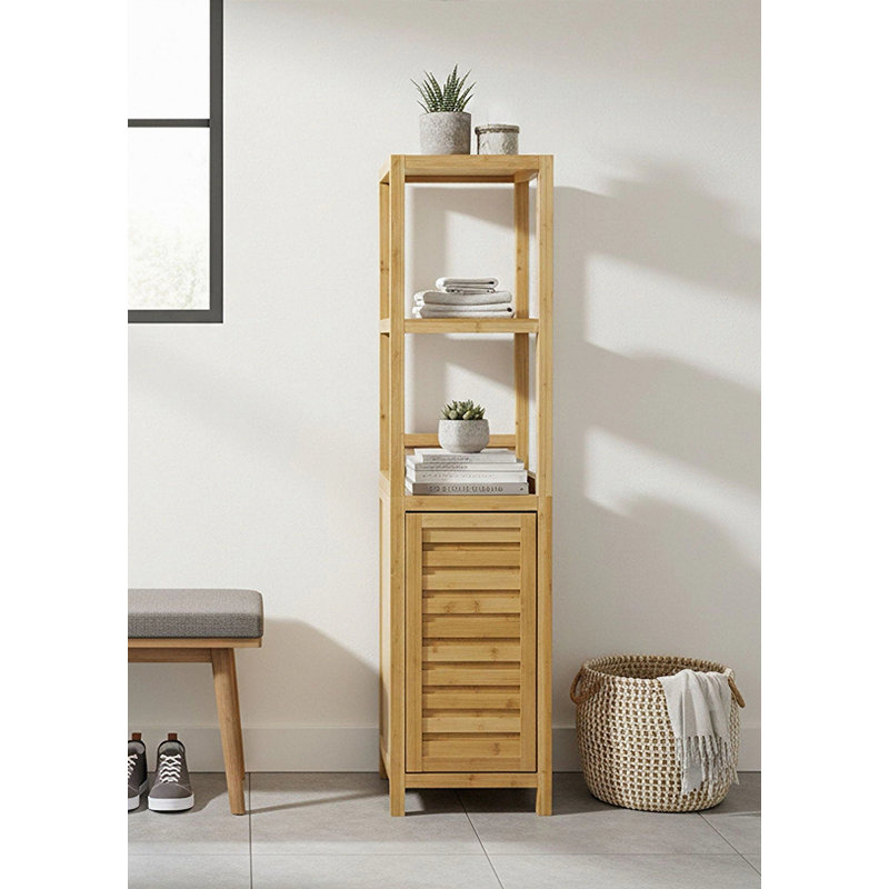 Mitch Solid Wood Linen Cabinet