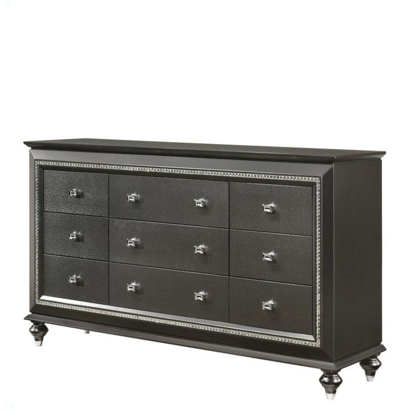 Commode Kaitlyn, Gris argenté