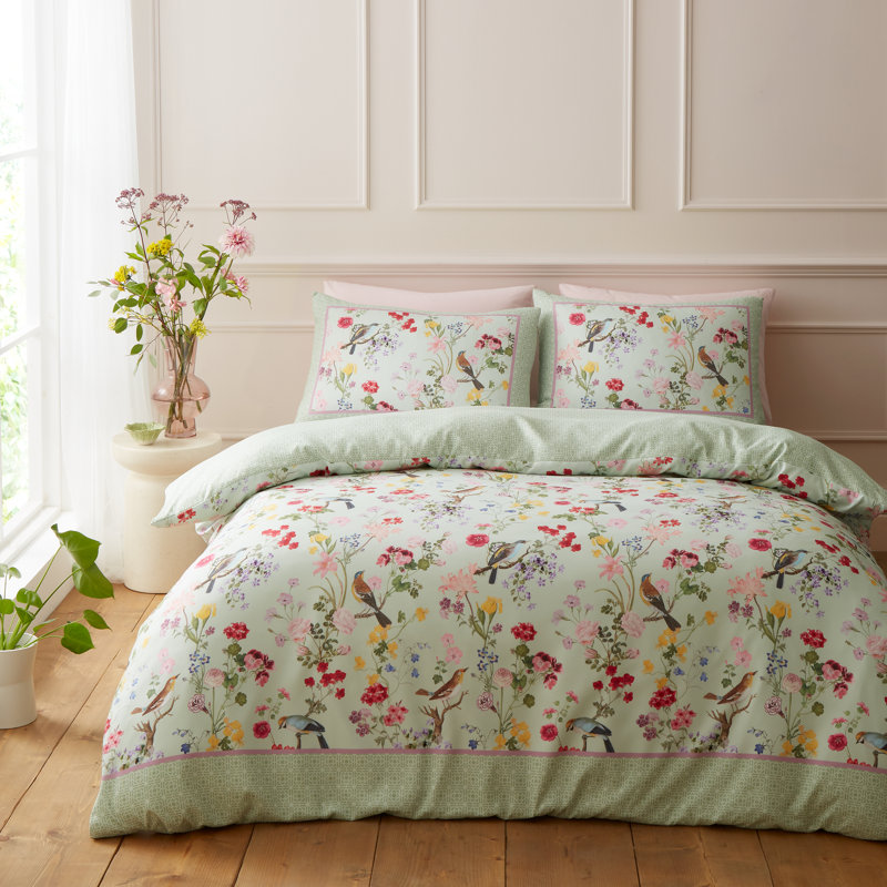 RHS x CL Birds In Bloom So Soft Duvet Cover Set, Double