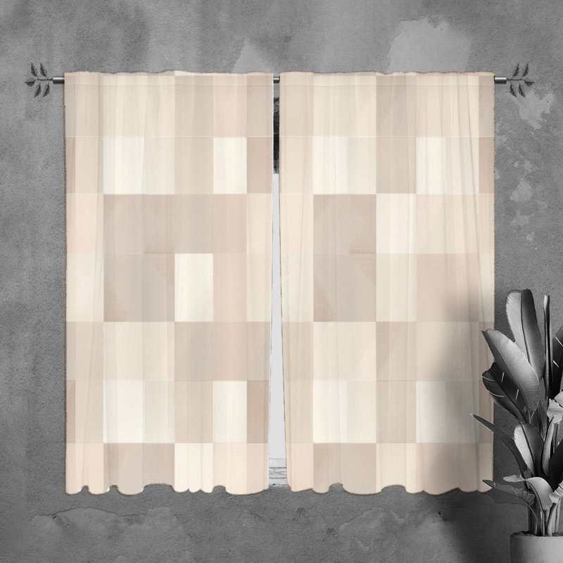 Paire de rideaux obscurcissant en polyester Joniyah, L 40 po x L 82 po