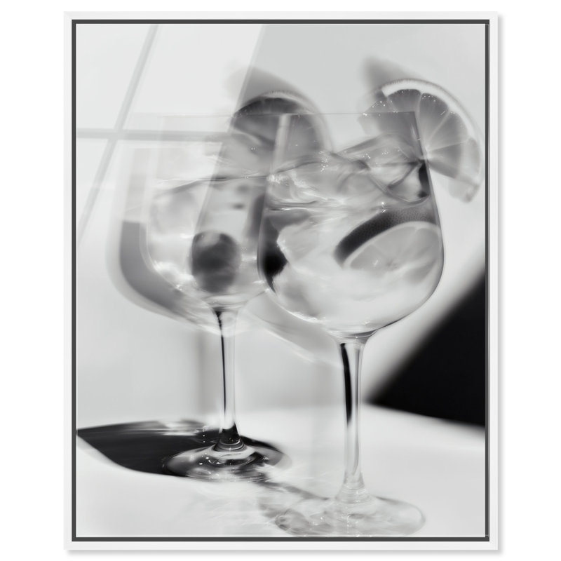 Phantom Pour Print, 31"H x 25"W, White Floater Frame