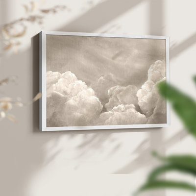 Painted Clouds II - Reproduction encadrée - Restickable