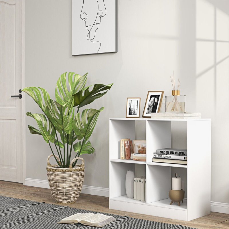 Olgie 73cm H x 73cm W Geometric Bookcase
